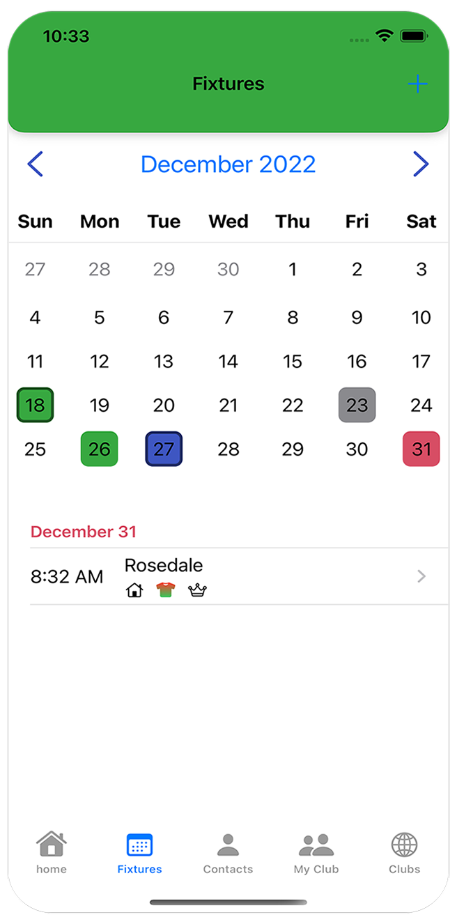 Fixture Calendar